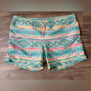 Chubbies Teal and Pink Patterned Shorts Men’s Size XL